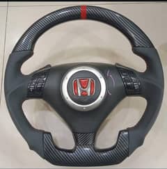 honda carbon dip multimediq steering wheel complete