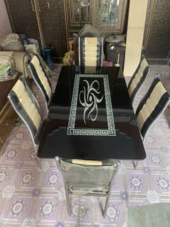 Dining table with 6 chairs