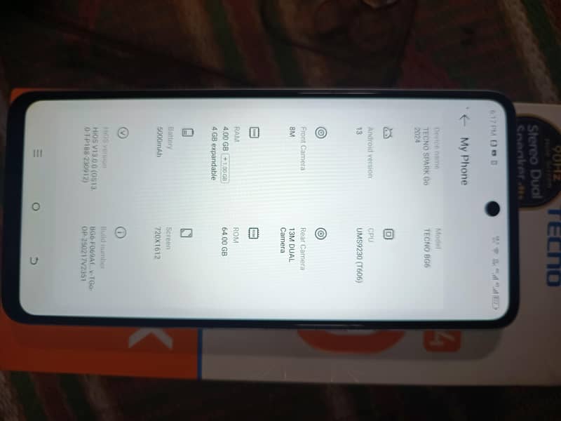 Tecno spark go 2024 with box 5