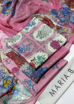MARIA B LAWN DIGITAL PRINT ALLOVER VOLUME 3Pc