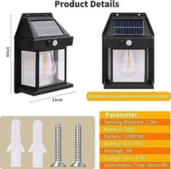 Solar Motion sensor outside wall