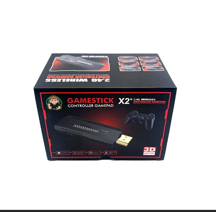 X2 Plus Retro 3D Game Stick – 40,000. games number 0322----4905-185 0