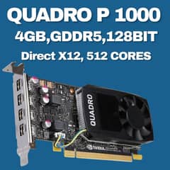 NVIDIA Quadro P1000 professional graphics card with 4GB of GDDR5