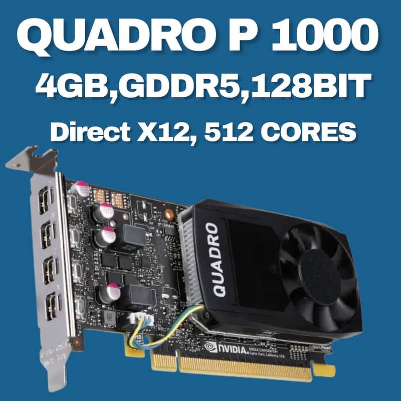 NVIDIA Quadro P1000 professional graphics card with 4GB of GDDR5 0