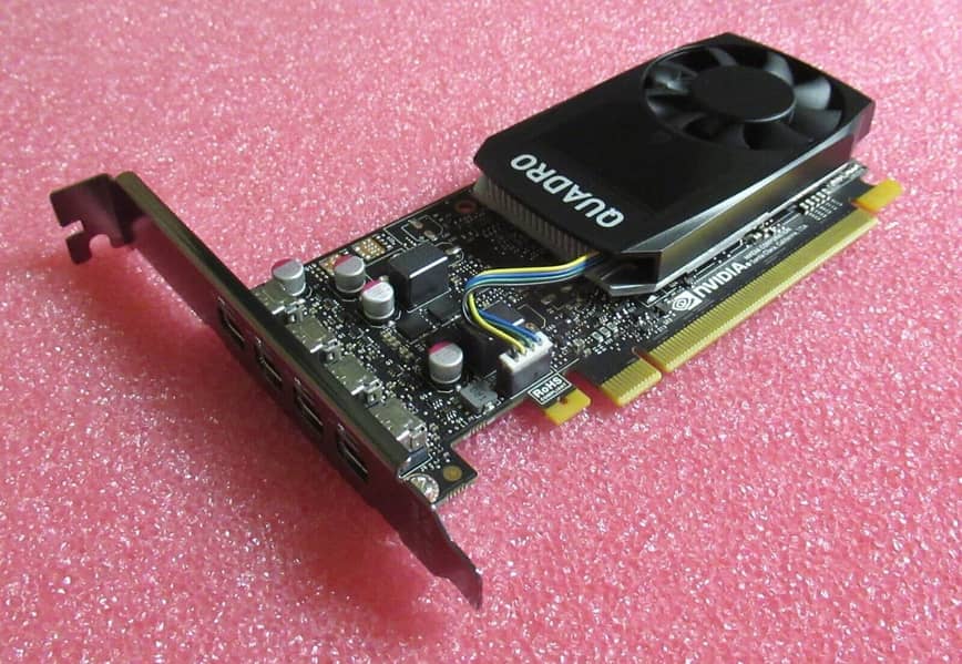 NVIDIA Quadro P1000 professional graphics card with 4GB of GDDR5 1