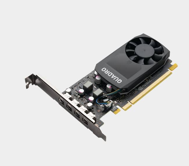 NVIDIA Quadro P1000 professional graphics card with 4GB of GDDR5 3
