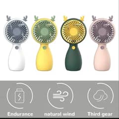 Rechargeable small hand fan