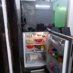black refrigerator