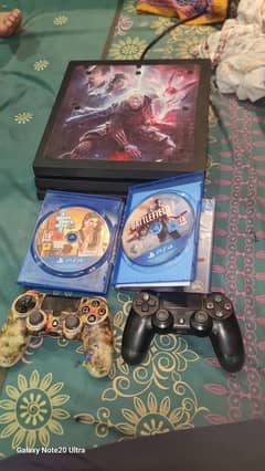 Ps4 Pro 1tb with two controllers