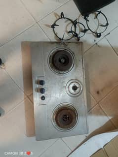 cooking stove 3 steelburner for sale