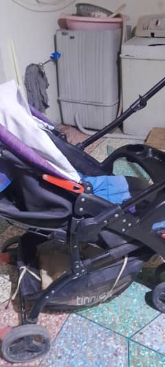 tinnies branded pram