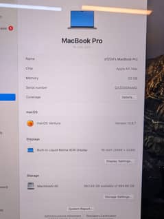 Macbook Pro 16" M1 Max