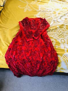 Maryam hussain  red fancy suit