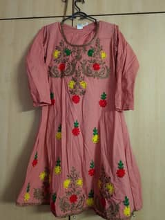 2 piece Peach kurti set