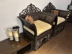 Wooden chinioti chairs