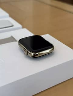 Apple Watch series 6 stailness steel case Gold 44Mm