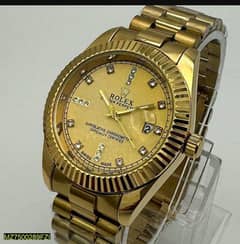 mens stainless steel analogue watch