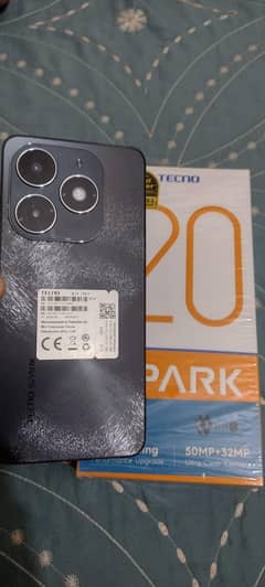 Tecno spark 20 8+8 256 gb 6 month warranty Baki h pta Approved