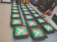 Installation of solar speed lights - Traffic Lights
