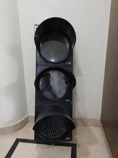 Installation of solar portable traffic lights