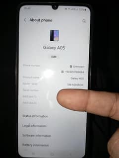 samsung  A05 4+4 ram 64 rom pta approved