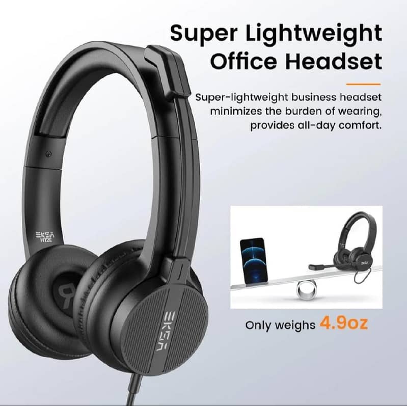 EKSA H12E USB Noise Cancelling Headset with Microphone 2