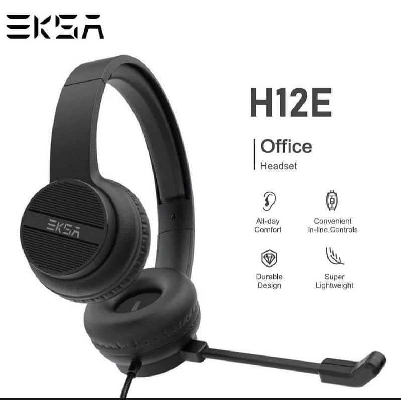 EKSA H12E USB Noise Cancelling Headset with Microphone 3