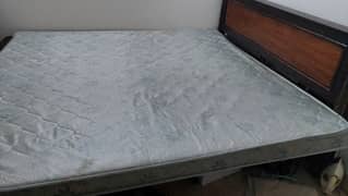 2 double beds one with sid table one spring mattress