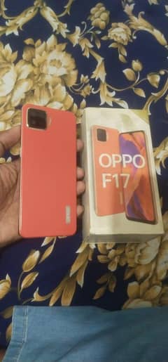 oppo f17 total genuine phone with box all ok duel sim