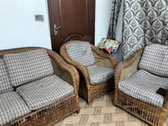Cane sofa set