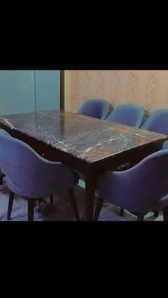 6 chairs dining table set