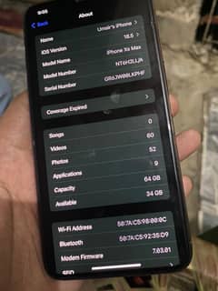 IPhone X. S. Max 64 gb . jv 03159038901 whats app nmbr hay