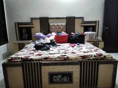 king size bed with mattress included side table