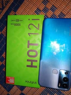 Infinix hot 12i 4 RAM 64 Gb 10/10 complete box urgent sale