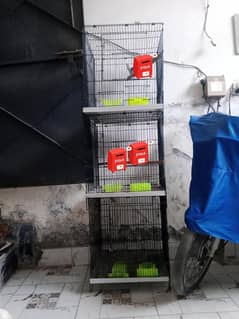 without bird 3 piece cage for sale