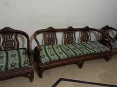 Wood Sofa Set Molty Foam mattress