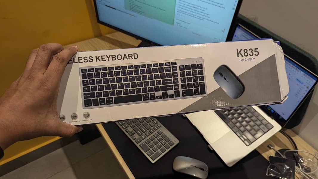 Wireless Keyboard & Mouse Combo – Rechargeable | Premium Build 6