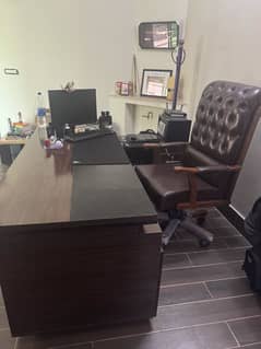 Office Table and 3 chairs  Set