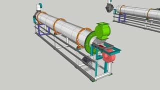 Rotary Dryer Machine (Semi-Automatic)