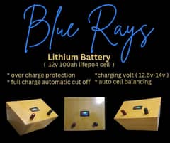 12V 100Ah lithium phosphate life po4 battery.