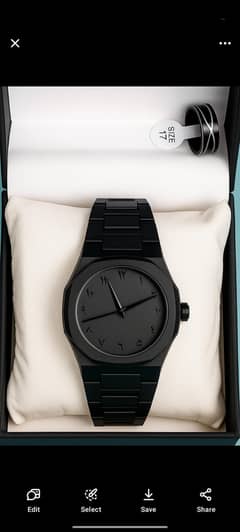 Stylish Black Arabic Aura Watch with Free Ring – Premium Look