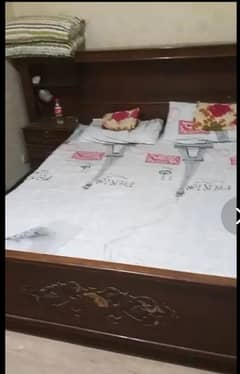 pure wooden bed