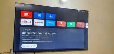 Tcl 58 inch 4k google tv like new with all accessories  box waranty ca