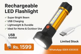 Rechargable Led   Fl ash. light