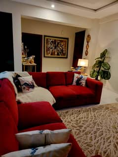 Red color L shaped Sofa for sale