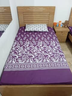 2 piece of single bed