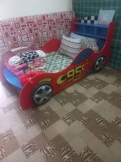 kids Car  Bed (Car Bed  with Superman stickers)