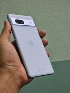 Google Pixel 7a 10/10 Blue Color PTA Approved With Brand New 3 4 Cover