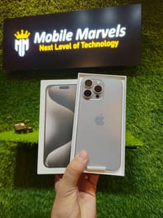 Iphone 15 Pro Max JV Non_PTA Natural Titanium Complete Box 256GB