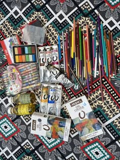 Paints and colours used